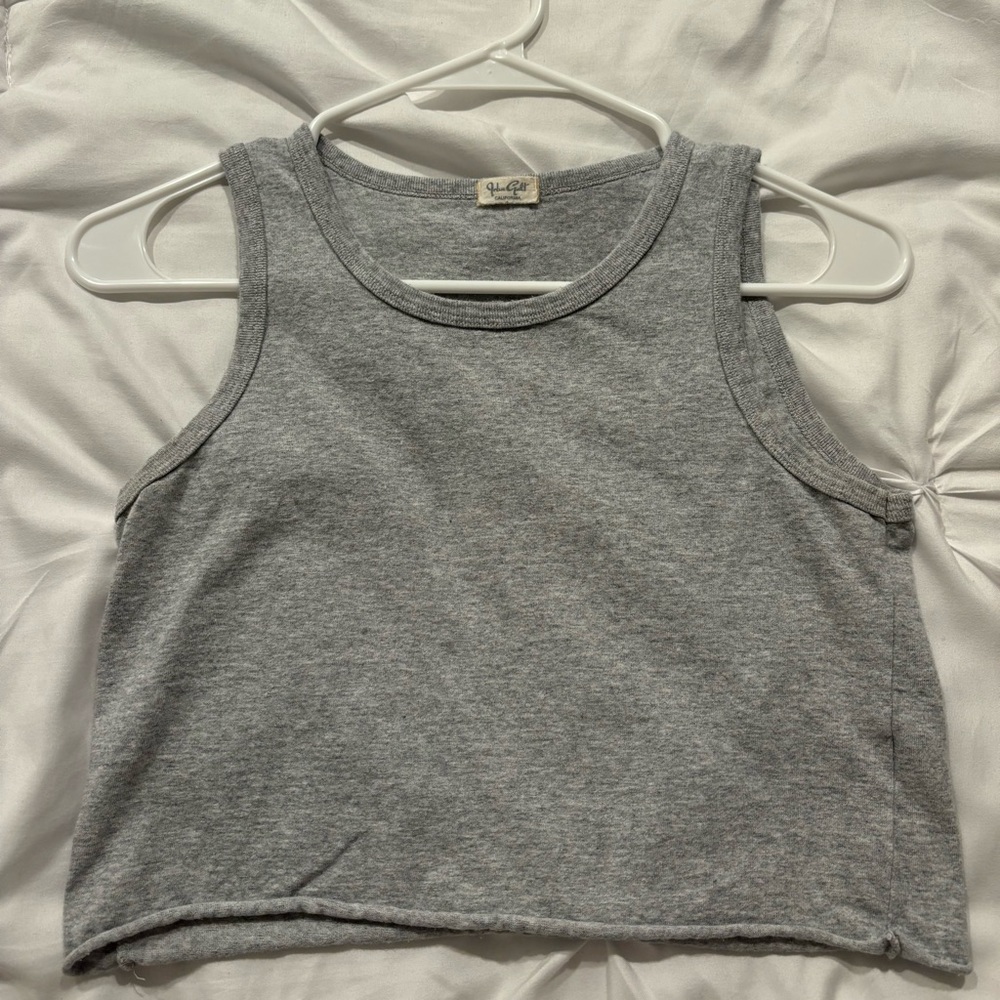 Brandy Melville John Galt gray high-neck tank top